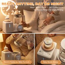 YunBaby All-In-One Baby Bottle Warmer & Instant Formula Maker, Waterless Air Heating System With Automatic Milk Mixer/Shaker, 44oz Smart Water Dispenser Kettle For Formula, Breastmilk & Baby Food, Precise Temp Control, Sterilizing, Keep Warm, Fits All Bottles, Newborn Essentials Gift For Mom - US A Type Plug(110-127V) - View 4