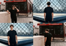 Unisex Bangtan Jin 2026 Europe World Tour Inspired Graphic T-Shirt, Vintage Black For K-Pop Fans - 黑色 - 查看 3