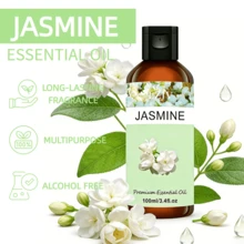 100ml/30ml/5ml Jasmine Fragrance Essential Oil, Jasmine Oil, Suitable For Aromatherapy Diffuser, Humidifier, Soap/Candle Making, Unisex, Ideal Gift - Jasmine Essential Oil - View 2