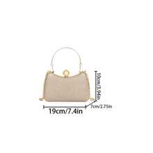 BAILEE Brand New Elegant And Luxurious Shiny Evening Party Shoulder Bag, Featuring Metal Design With Faux Pearl Clasp And Metal Handle. Detachable Metal Shoulder Strap Showcases Exquisite Quality. Can Be Used As Shoulder Bag Or Crossbody Bag, Suitable For Office, Party, Outfit Matching, Travel, Photography And Other Occasions. An Ideal Gift For Family, Friends And Loved Ones On Holidays, Surprises, Birthdays And Special Occasions. - Multicolor - View 13