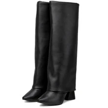 Women Knee-High Boots - Black - View 5