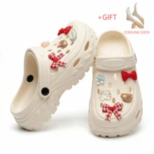 Dép xăng đan thời trang mùa hè 2026 mới, đế mềm mại, thoải mái, đa năng, chất liệu EVA. - trắng - Xem 10