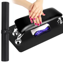 Large Manicure Table Mat With Armrest, PU Leather Ergonomic Manicure Support Pillow, Metal Frame, Waterproof And Non-Slip Manicure Table Mat, Suitable For Nail Salons And Home DIY Manicure Tools - Multicolor - View 4