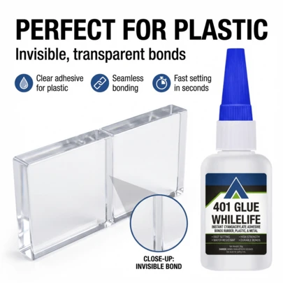Super Glue Set, Multi-Purpose Instant Adhesive For Metal Plastic Rubber Wood Ceramic, Quick Drying Household Repair Kit