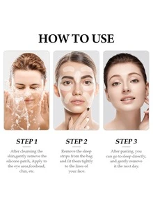 Cinta facial de silicona invisible sin olor para levantar y reafirmar, portátil, contorno instantáneo en forma de V, adecuada para maquillaje de cosplay y belleza diaria - Multicolor - Ver 6