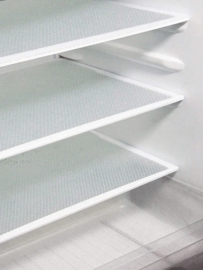 1/4/8 tấm lót tủ lạnh có thể giặt được, kích thước 17.7*11.81 inch, chống thấm nước và dầu mỡ, lót kệ tủ lạnh, lót sàn kính tủ lạnh, lót tủ và ngăn kéo.