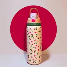 32oz Insulated Stainless Steel Water Bottle Leakproof Travel Gym Office Mug - Coral Pink - View 8