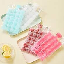 10/20个一次性冰袋，可堆叠易脱模冰格，自封式一次性冰袋，冷藏袋，保温袋。适用于冷藏饮料、葡萄汁、咖啡等。也可用于自制冰淇淋、水果、百香果等。透明家用冰袋，家居用品。 - 彩色 - 查看 2