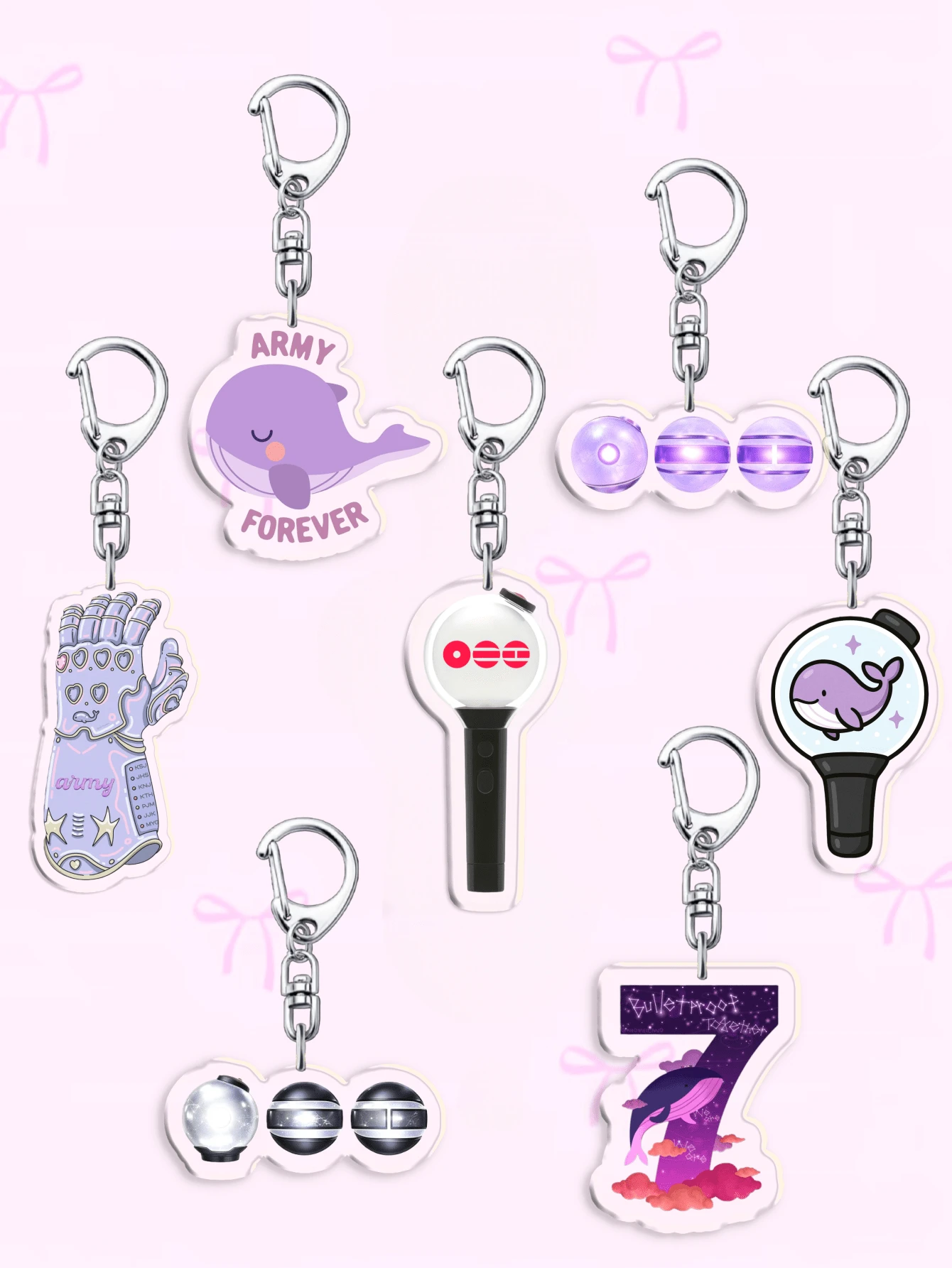 1 Móc khóa acrylic hình hoạt hình trở lại, hình album Bangtan Arirang và màu tím, móc khóa tình bạn, phụ kiện trang trí túi xách hình nhân vật K-POP, quà tặng cho fan ARMY, lý tưởng cho bạn trai, bạn gái, gia đình, giáo viên và quà tặng dự tiệc, đồ trang trí điện thoại và túi xách chủ đề ARMY. - Nhiều màu - Xem 1