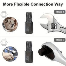 10pcs Heavy Duty Screw Extractor Set, Easily Remove Damaged, Stripped Bolts & Hex Screws, High Strength Durable Construction - A - View 5