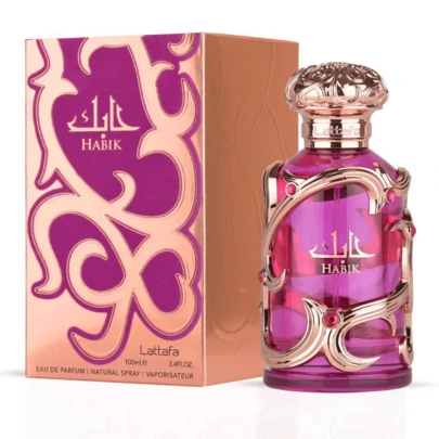  Lattafa Habik 100ml parfum voor vrouwen, geschikt voor de feestdagen, Moederdag en als verjaardagscadeau.