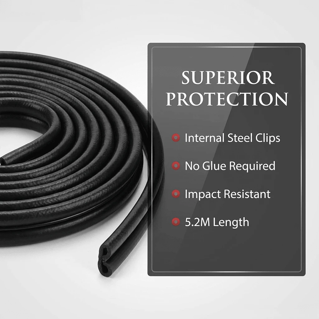 Dải gioăng cửa xe hơi Carsun 5.2M, gioăng cách âm không cần keo dán, gioăng chống va chạm chống thấm nước cho ô tô. - A - Xem 1