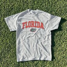 Summer New Short Sleeve Pattern Top ,Vintage Florida State Gators Shirt White New White All Sizes, Shirt Hot New Comfortable Retro Cotton T-Shirt-L91 - 淺灰色 - 查看 1