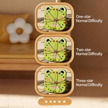 Frog/Circular Knot Puzzle Challenge Game, Montessori Educational Cognitive Jigsaw Toy, Parent-Child Interactive Logic Game With Multi-Level Difficulty, Easy Disassembly And Replacement Sensory Travel Toy, Suitable For Preschool Boys And Girls - Multicolor - View 6