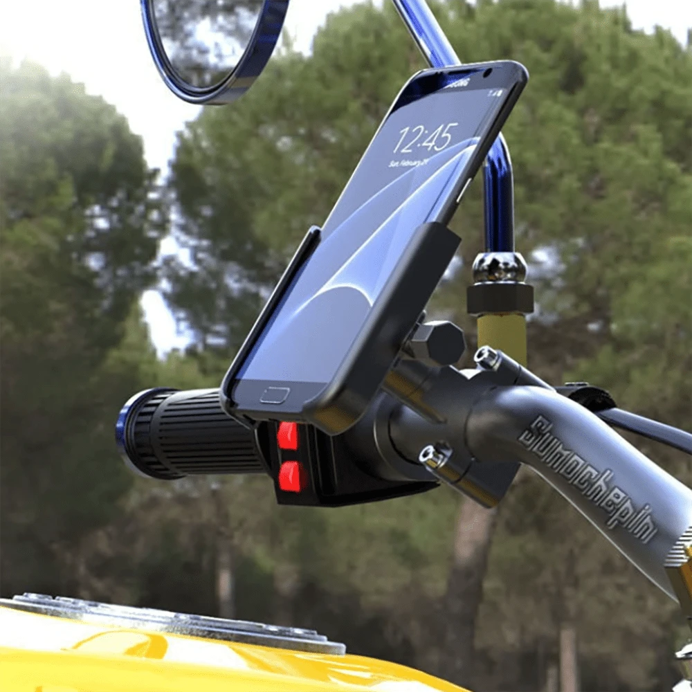 Aluminum Alloy Bicycle Fixed Bracket, Phone Holder, Bicycle Electric Battery Bicycle, Rotatable Phone Holder, Navigation Bracket - Multicolor - View 1