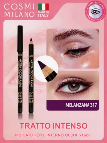 COSMI MILANO Multicolored Kajal Eye Pencil  Made In Italy, Creamy Smooth Texture, High Pigmentation, Suitable For Y2k Contouring Natural And Dramatic Effect, Must-Have Essential Make Up Makeup Unmissable Summer Makeup, Perfect For Parties, Meetings, Beach Travel - MELANZANA 317 - 查看 1