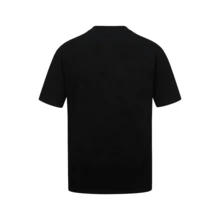 Alo Yoga Classic Black Short-Sleeve T-Shirt, American Heavyweight Pure Cotton Loose Fit, Unisex, Couple Style Casual Sports Top - 查看 3