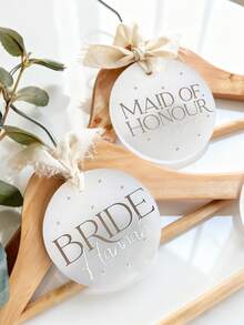 Etichetta appendiabiti stile matrimonio H