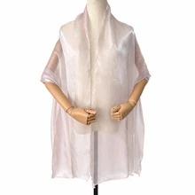 1pc Women's Elastic Satin Shawl, Suitable For Wedding, Party, And Holiday Dress,Beach - Multicolor - View 19