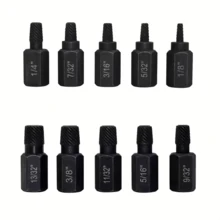 Bộ 10 dụng cụ tháo vít hạng nặng, dễ dàng tháo các bu lông và vít lục giác bị hỏng, bị trờn ren, cấu tạo bền chắc. - A - Xem 8
