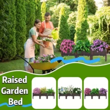 LEO IRIS Garden Planting Box With Drainage System And Drainage Holes, Traditional Black Woven Plastic Container, Suitable For Balconies, Outdoor Gardening, Vegetables, Flowers, Lawns, With A Sturdy And Lightweight Structure. - Four - View 10