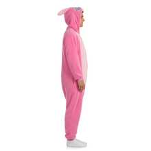 Disney Adult Kigurumi Pajamas Plush Unisex Cosplay Costume Stitch - Pink - View 9