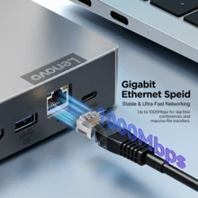 Lenovo 拓展塢筆記本桌上型電腦桌面擴充器雷電3Type-C介面支援多螢幕4K顯示 40AV0135CN - 查看 2