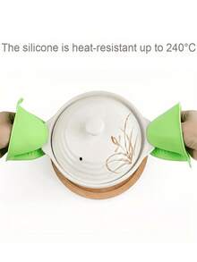 2 chiếc găng tay silicon chịu nhiệt, găng tay lò vi sóng, găng tay lò nướng, găng tay mini dùng khi nấu nướng, nướng thịt, phụ kiện nhà bếp thiết yếu - Nhiều màu - Xem 5
