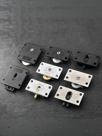 Cabinet Door Sliding Silent Roller Pulleys, Closet Sliding Door Wheels, Cabinet Hardware Component Door Track Wheel For Home Wardrobe Sliding Door