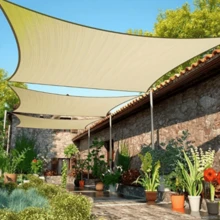 1pc UV Resistant HDPE Shade Sail, Railing Safety Fence, Garden Fence, Gazebo Shade Cloth, Privacy Screen, Outdoor Shade Net, Windproof, Birdproof, Insectproof, Snowproof, Dustproof, Suitable For Summer Camping, Outdoor Swimming Pool And Simple Garage - Multicolor - View 7
