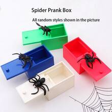 1pc Funny Spider Pop-Up Prank Toy, Creative Gag Box, Halloween Party/April Fools' Day Decoration Surprise Joke Toy, Funny Gift For Friends And Family - Multicolor - View 2