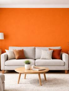 Washable Adhesive Wallpaper Roll VMP TAC 45cm X 10m Bedroom Home Decor Plain Wallpaper Easy Application Waterproof Room Renovation - 橘子 - 查看 2