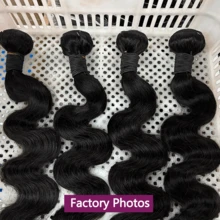 Human Hair Bundles Body Wave Bundles Human Hair For Women Brazilian Raw Hair Bundles 10A Top Quality 100% Human Hair Bundles Hair Extension 3 Days Delivery 12-32inch Long Thick Bundles - Natural Black - Übersicht 6