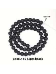1 bó hạt tròn tự nhiên, đường kính 4, 6, 8, 10mm, dùng làm hạt trang sức, hạt đá năng lượng chữa bệnh, vòng tay tự làm. - Nhiều màu - Xem 25