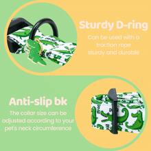Vòng cổ chó Bobo Rainbow màu xanh lá cây in hình cá sấu, vòng cổ thú cưng mùa hè, vòng cổ có mặt dây chuyền điều chỉnh được với khóa nhựa tháo nhanh dành cho chó. - màu xanh lá - Xem 5