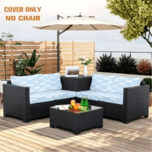 Vỏ gối sofa ngoài trời mùa xuân & hè, phong cách tối giản hiện đại, họa tiết biển và vỏ sò, phong cách Bohemian, in phẳng 2D, mang đến cảm giác ven biển mùa hè, mềm mại và thoải mái, phù hợp cho sân hiên, ban công, vườn, công viên, gối sofa trong nhà và ngoài trời, có thể giặt máy, vỏ gối sofa co giãn với khóa cài đàn hồi, trang trí mùa xuân & hè. - A - Xem 12