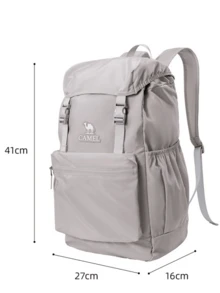 CAMEL CROWN Outdoor Travel Backpack, Large Capacity Travel Bag Shoulder Bag Convenient Backpack For Business Trips And Travel Laptop Bag Hiking Bag - Oak Ash - View 1