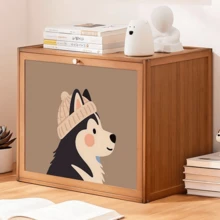 1pc Bedside Cabinet, Freestanding Small Storage Cabinet, Multi-Layer Combination Nightstand For Bedroom, Rental House, Dormitory - Multicolor - View 10