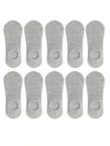 1/5 pares de calcetines náuticos invisibles casuales y delgados unisex, adecuados para el verano, talla ligeramente pequeña - Multicolor - Ver 21