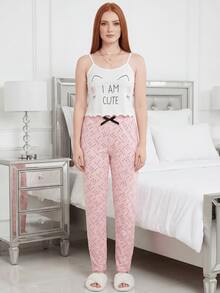 Women Two-Piece Outfits - Baby Pink - View 2