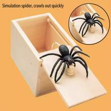 1pc Funny Spider Pop-Up Prank Toy, Creative Gag Box, Halloween Party/April Fools' Day Decoration Surprise Joke Toy, Funny Gift For Friends And Family - Multicolor - View 6