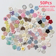20/30pcs Colorful High Gloss Resin Buttons, DIY Craft Decorative Beads Accessories, Cute Buttons - Multicolor - View 22