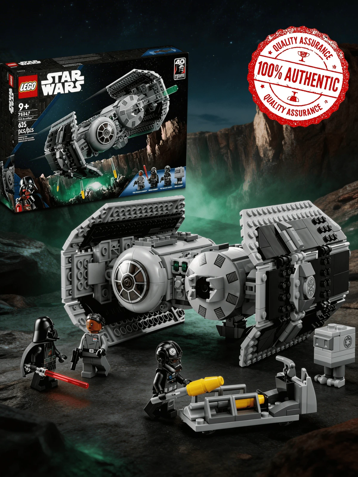 LEGO Star Wars TIE Bomber™ 75347 – Buildable Starfighter Model With Minifigures, Action Playset, Trending Gift For Kids Ages 9+, Musical/Wedding Season Gift - Multicolor - View 1