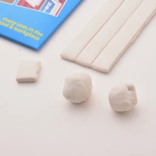 白色可重复使用粘土,50克,可移除,不伤墙面,多用途,适用于家庭、学校、办公室、海报、照片、相框等。 - A - 查看 5