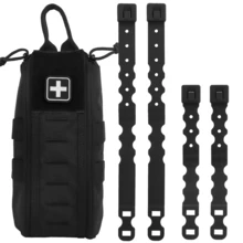 1pc Rapid Access MOLLE Pouch (Empty Bag Only. No Supplies Included), Quick-Detach Tactical Bag For Hunting & Competition, Side Carry EDC Pack For Outdoor Training - Multicolor - View 3