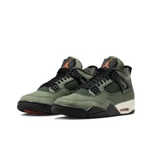 Nike Jordan ×  Air Jordan 4 舒適百搭 中幫 復古籃球鞋 男款 綠黑 - 綠黑 - 查看 3