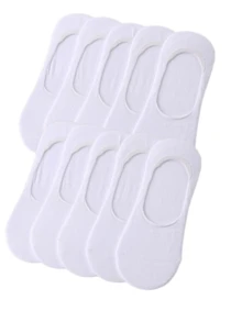 5/10 Đôi tất nữ màu trắng thời trang, thoáng khí, không lộ nội y - trắng - Xem 7