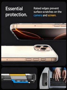 Compatible con toda la serie, hecho de nuevo material de silicona TPU, transparencia cristalina, talla grande duradero, se siente como un teléfono desnudo, mejor sensación en la mano, funda protectora ultra delgada antiamarillamiento y a prueba de golpes, los bordes de la cámara y la pantalla están elevados - Funda de teléfono transparente de TPU suave y flexible, la mejor opción para accesorios de teléfono y regalos - transparente - Ver 5