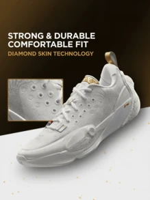 【DWYANE WADE】LI-NING WADE ALL CITY 13 Men's Squeaky Basketball Game Shoes Stable Support Wear-resistant Sports Shoes ABAV001 Legit Official Store - 白色 - 查看 6