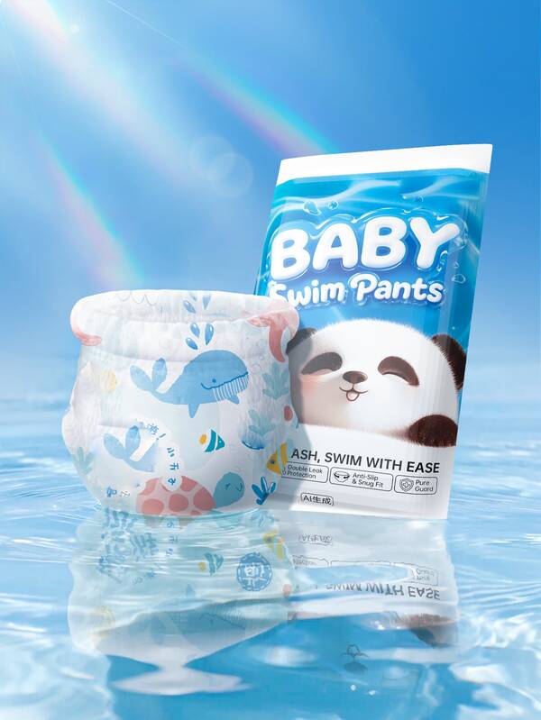 6片装婴儿一次性游泳尿布，独立包装婴儿游泳纸尿布